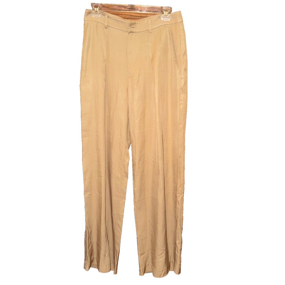Ralph Lauren Black Label Women's Size 4 Brown Straight Leg Cotton Dress Pants